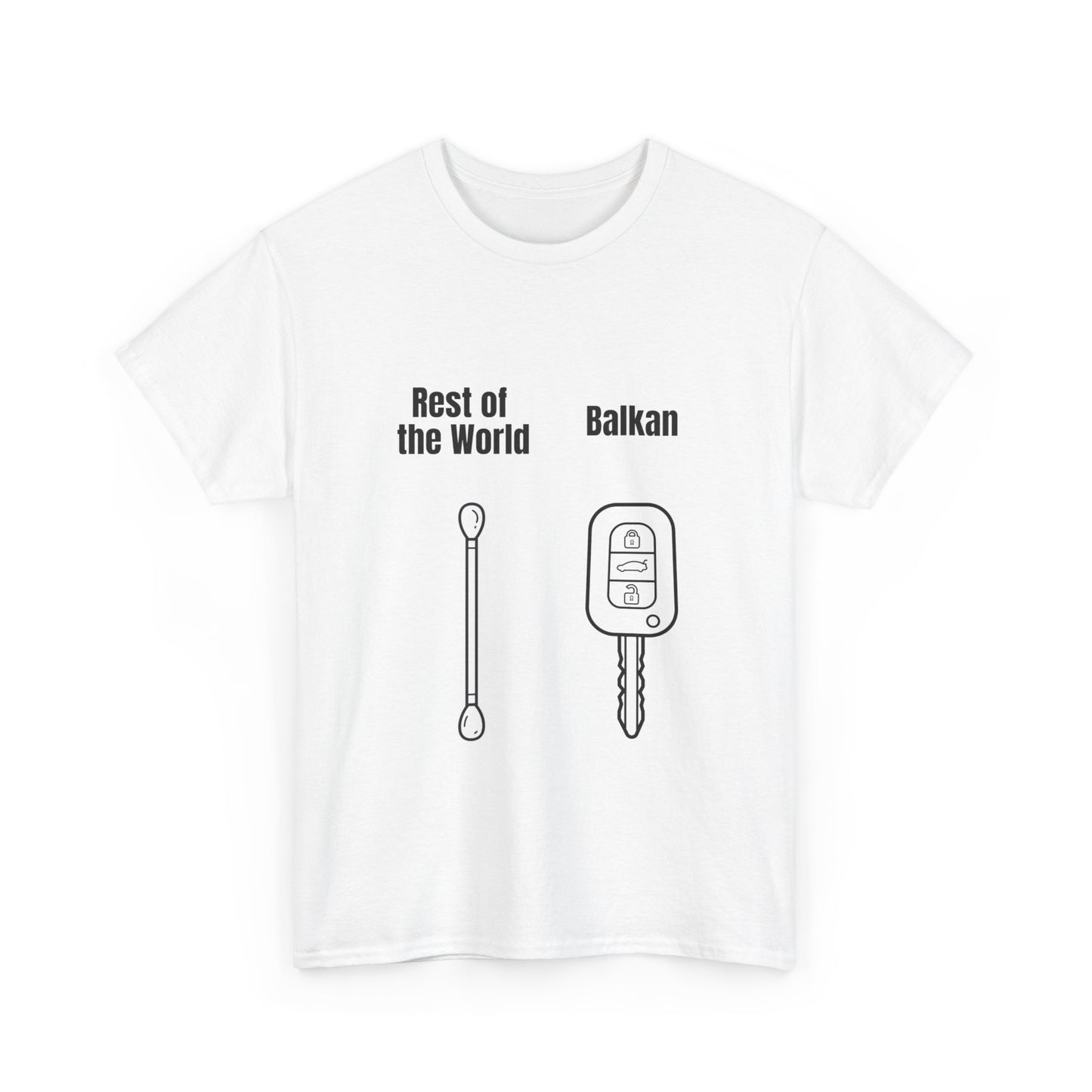Lustiges Balkan T-Shirt Unisex Schweres Baumwoll-T-Shirt