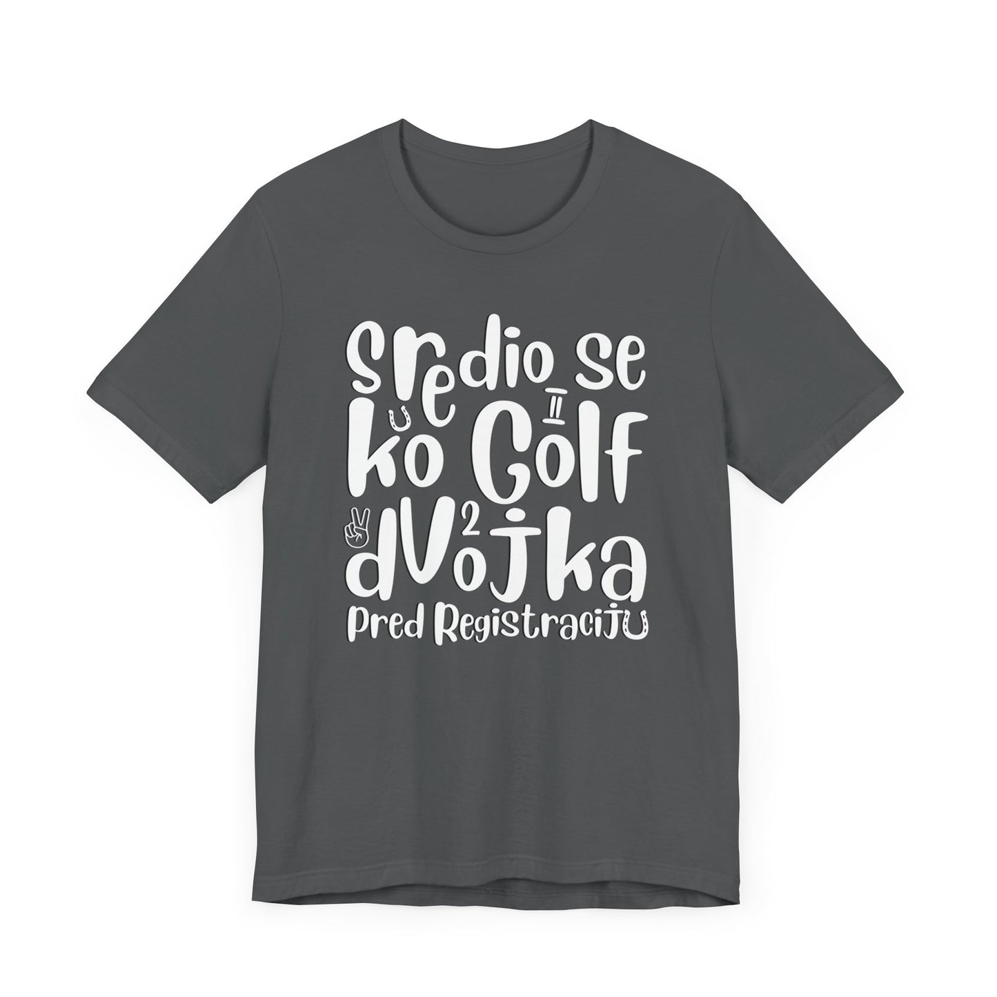 VW Golf 2 bosnisch Lustiges Kurzarm-T-Shirt