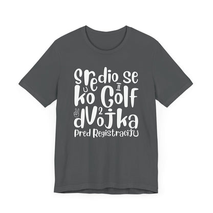 VW Golf 2 bosnisch Lustiges Kurzarm-T-Shirt