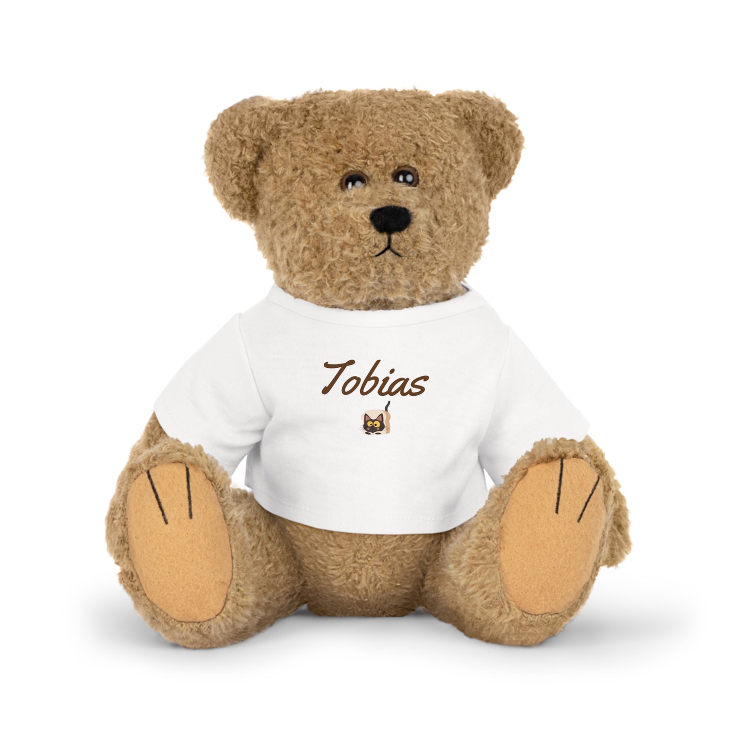 Plüsch-Babyspielzeug als Geschenk mit personalisiertem T-Shirt