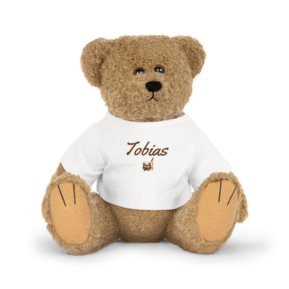 Plüsch-Babyspielzeug als Geschenk mit personalisiertem T-Shirt