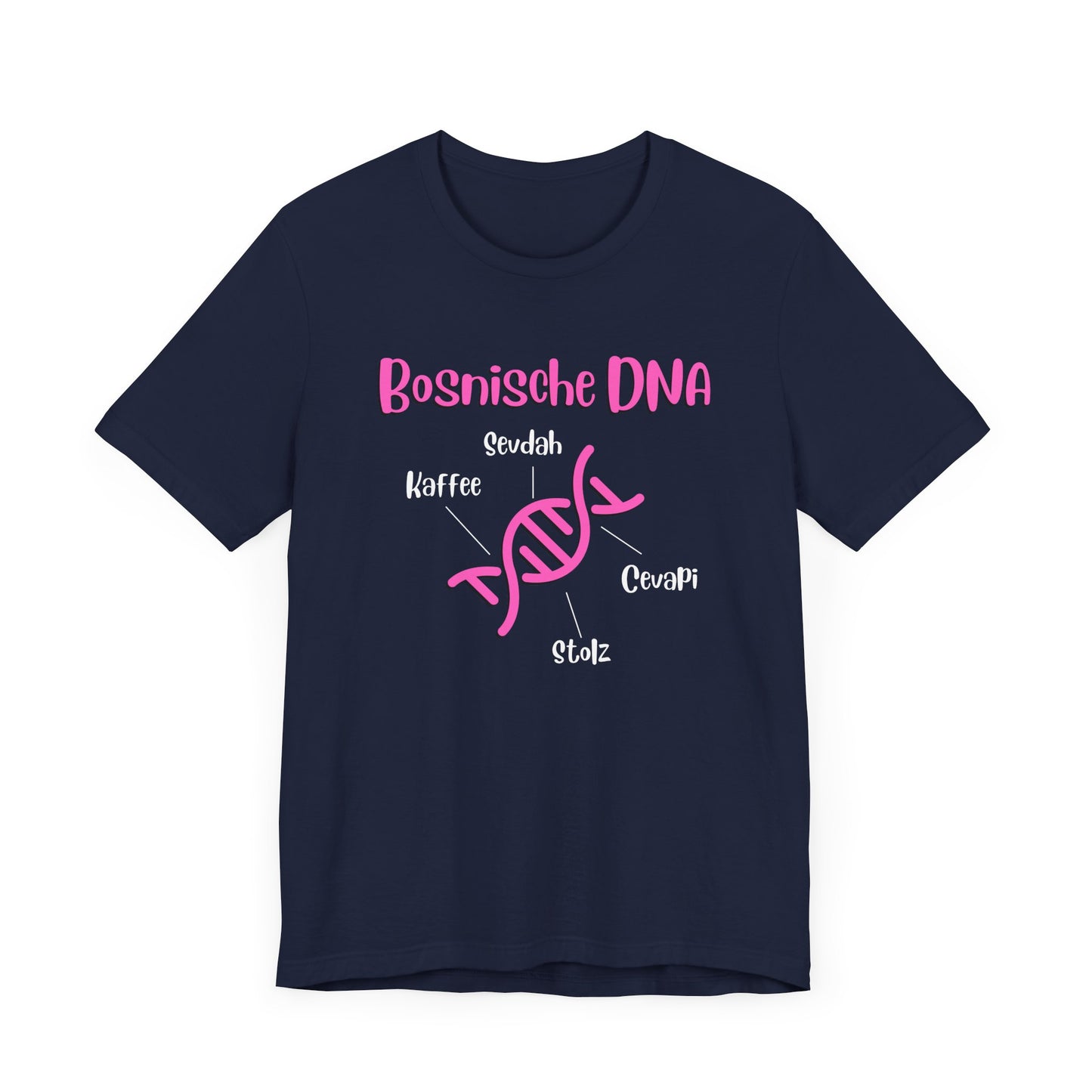 Bosnische DNA Unisex Kurzärmeliges T-Shirt