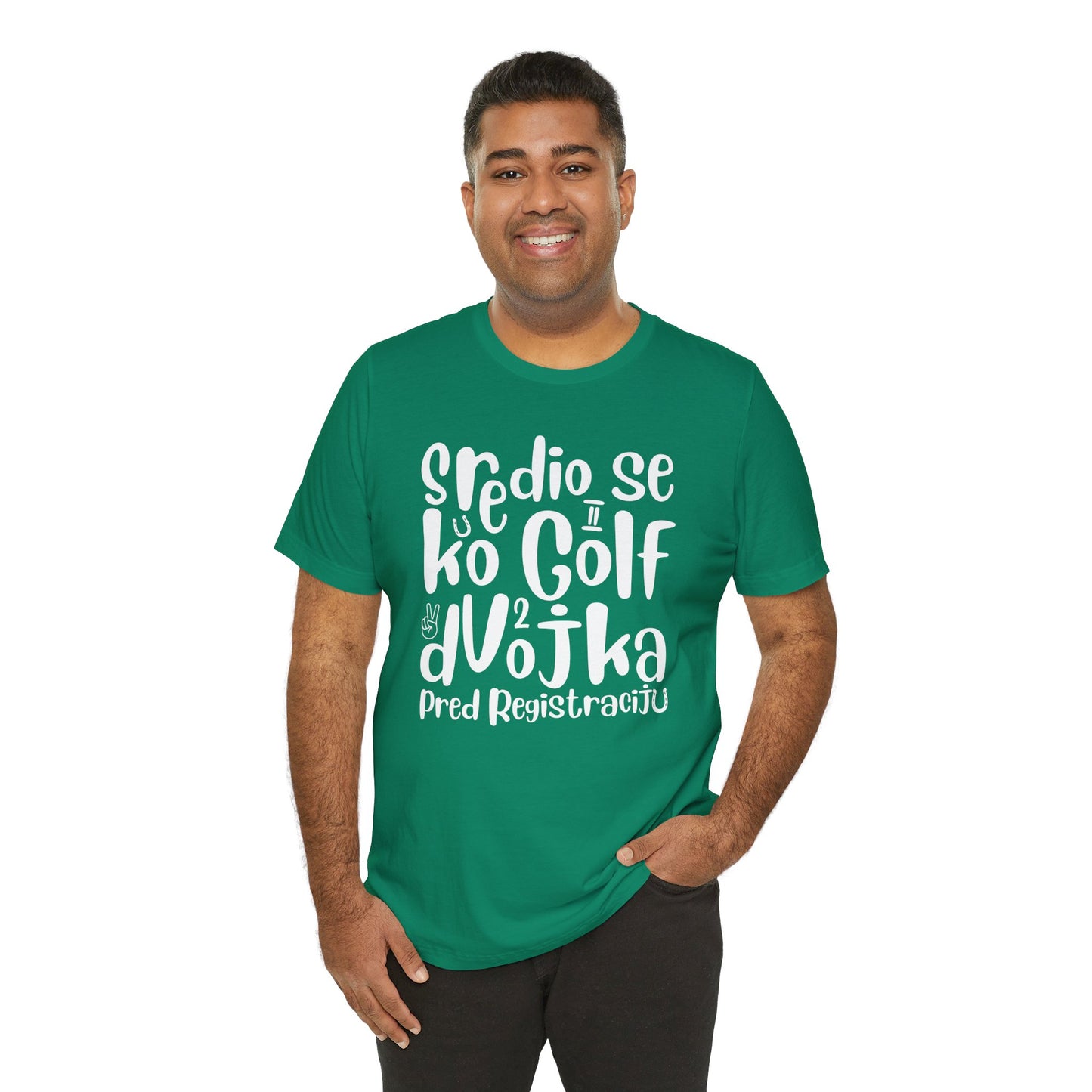 VW Golf 2 bosnisch Lustiges Kurzarm-T-Shirt