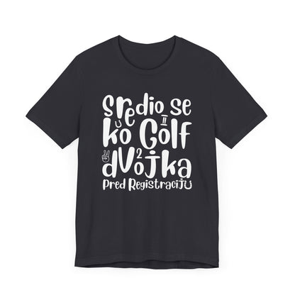 VW Golf 2 bosnisch Lustiges Kurzarm-T-Shirt