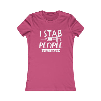 Krankenschwester Thema schlanke Passform Damen T-Shirt