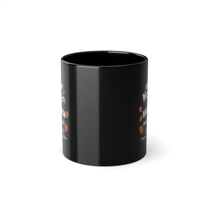 Guten Morgen Schwarze Tassekaffee