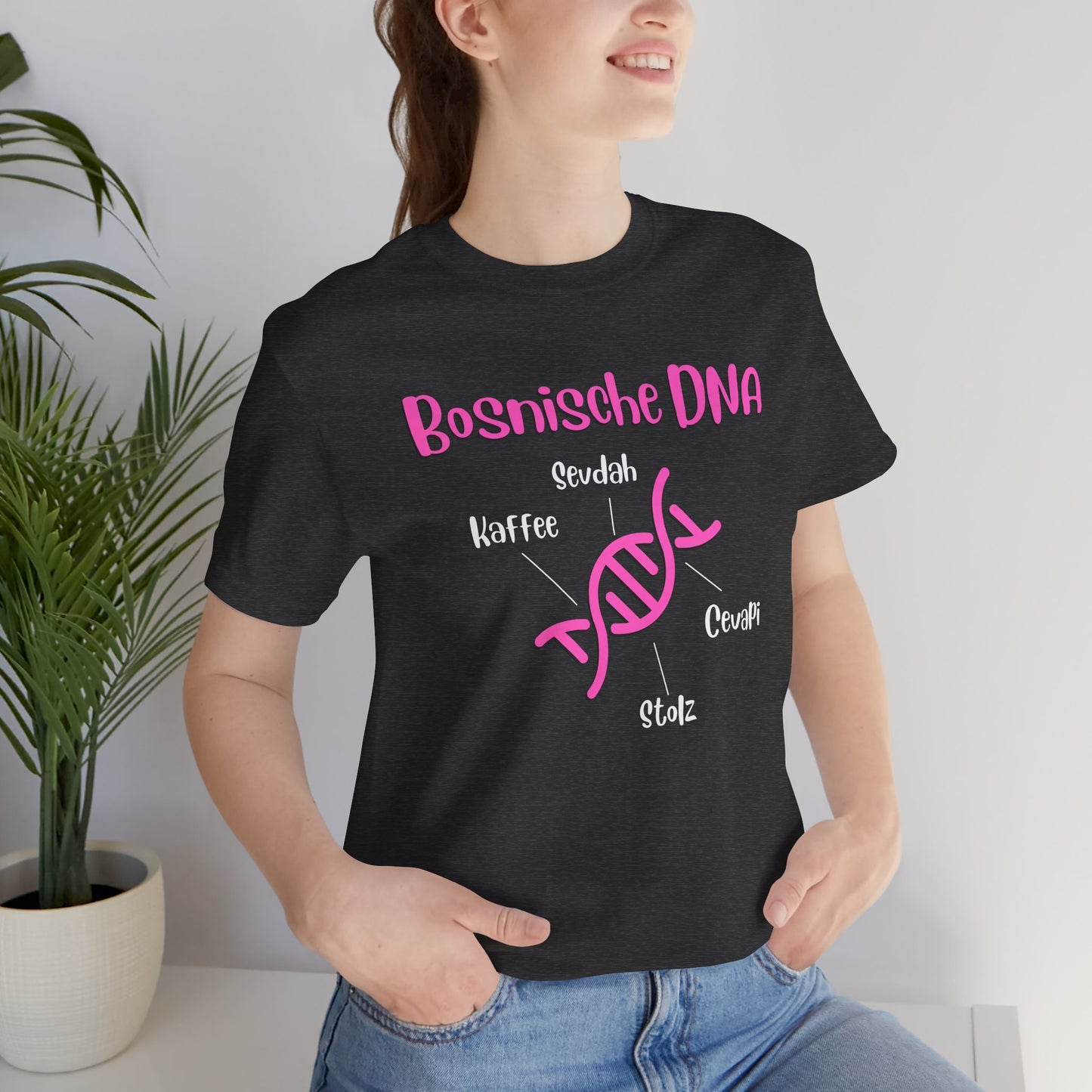 Bosnische DNA Unisex Kurzärmeliges T-Shirt