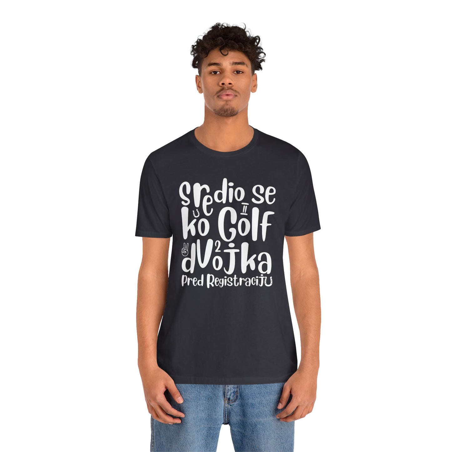 VW Golf 2 bosnisch Lustiges Kurzarm-T-Shirt