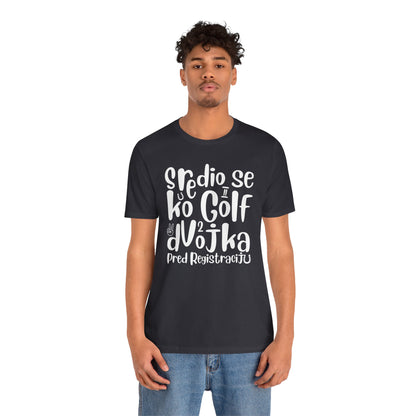 VW Golf 2 bosnisch Lustiges Kurzarm-T-Shirt