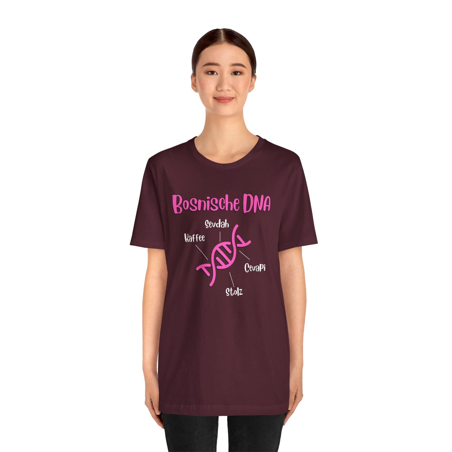 Bosnische DNA Unisex Kurzärmeliges T-Shirt