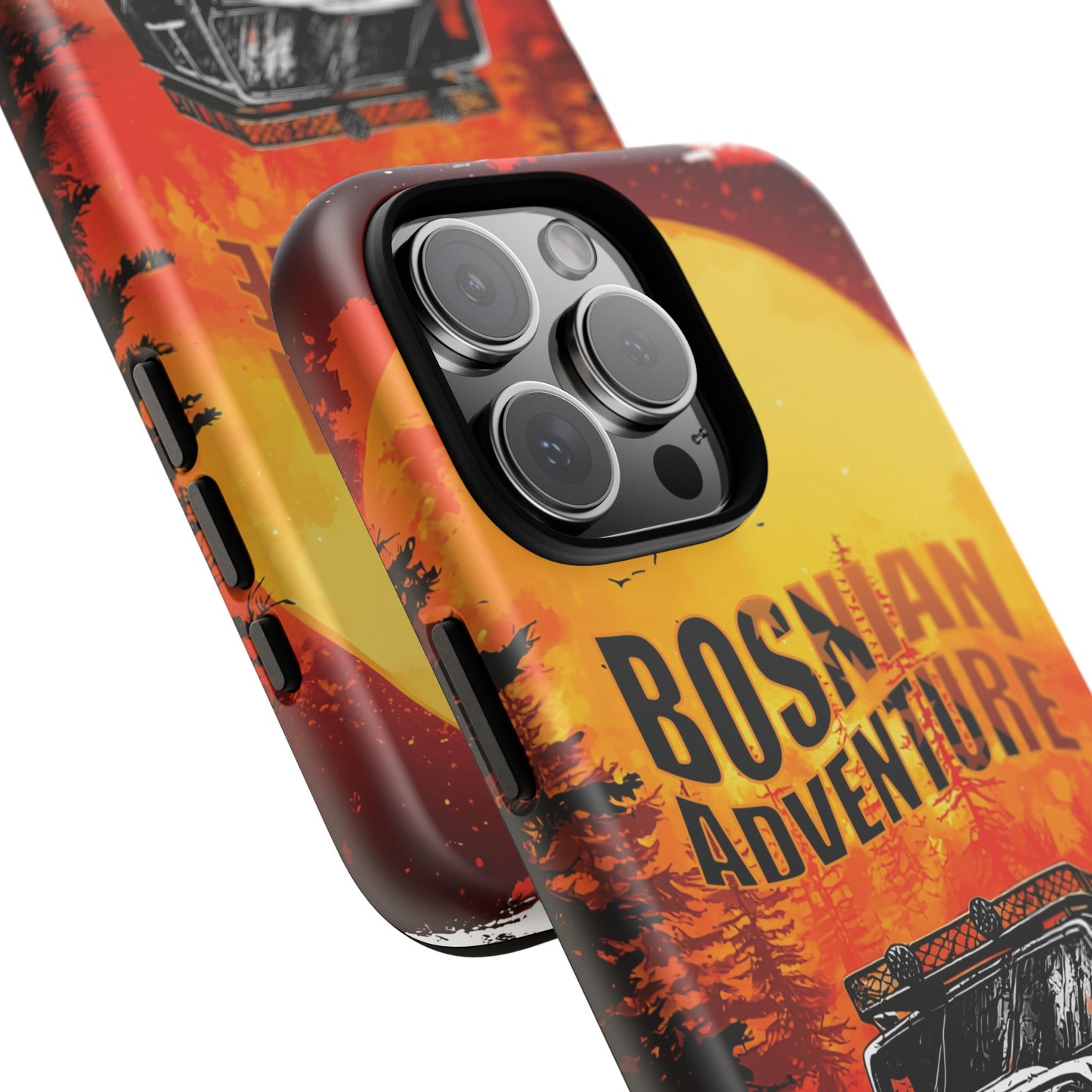 Bosnische Robuste Abenteuer-Hülle für das iPhone 16 & Samsung Galaxy Ultra