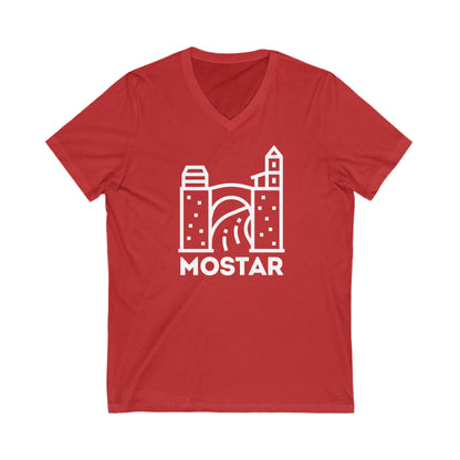 Mostar Kurzarm-T-Shirt mit V-Ausschnitt