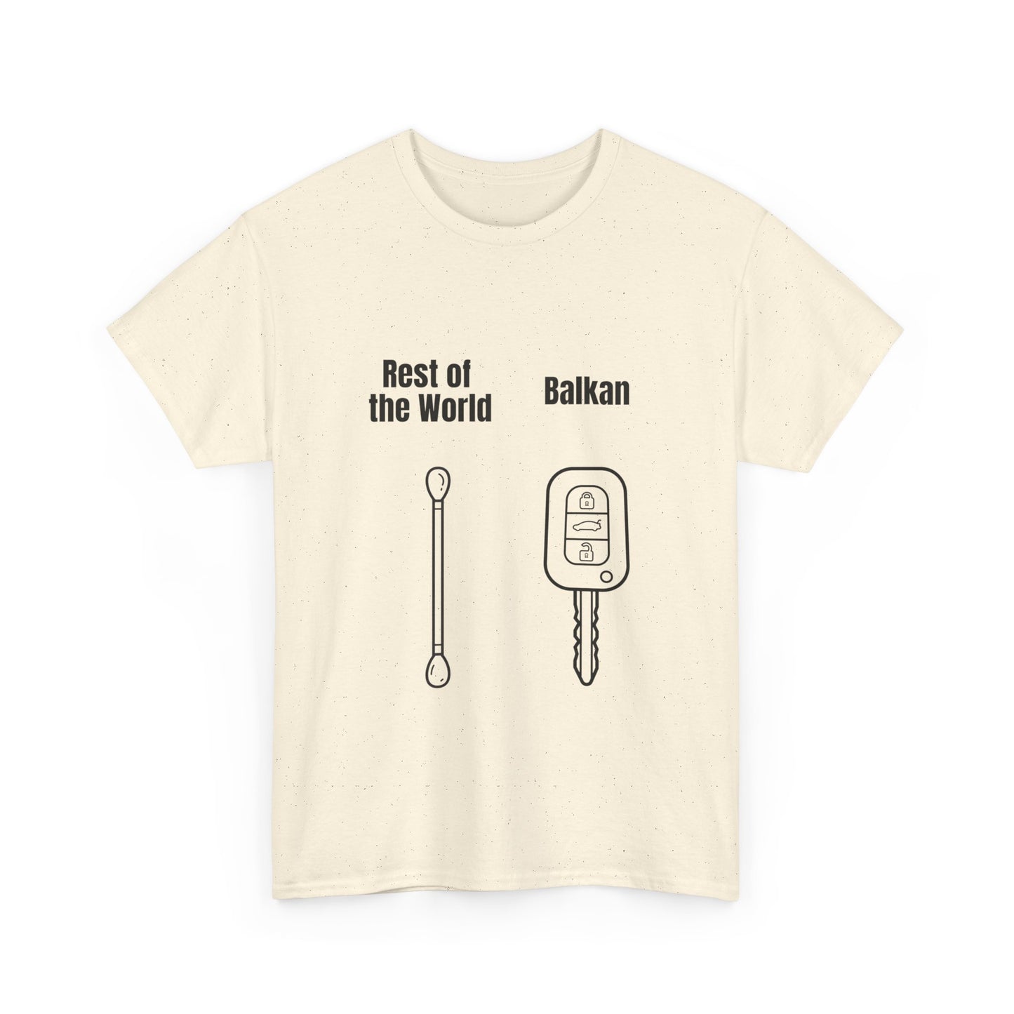 Lustiges Balkan T-Shirt Unisex Schweres Baumwoll-T-Shirt