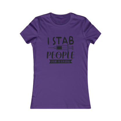 Krankenschwester Thema schlanke Passform Damen T-Shirt