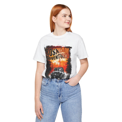 Bosnisches Abenteuer Tee - Unisex Jersey Jeep Kurzarm
