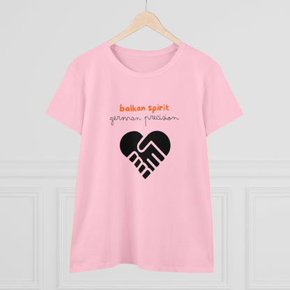 Balkan Spirit, German Precision Damen-Baumwoll-T-Shirt