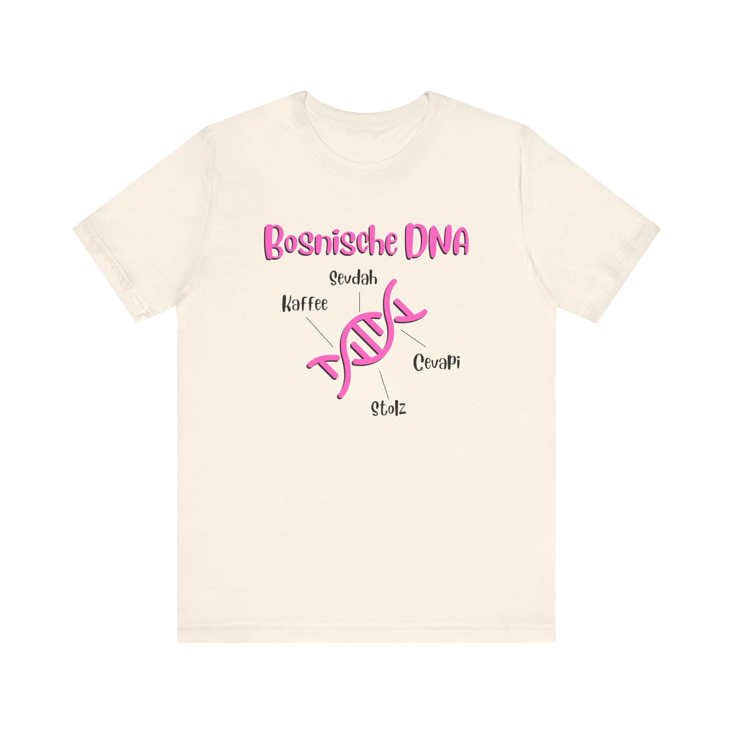 Bosnische DNA Unisex Kurzärmeliges T-Shirt