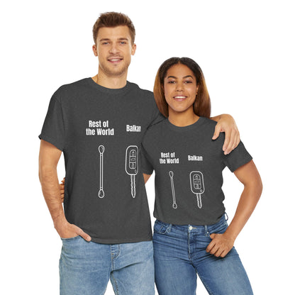 Lustiges Balkan T-Shirt Unisex Schweres Baumwoll-T-Shirt