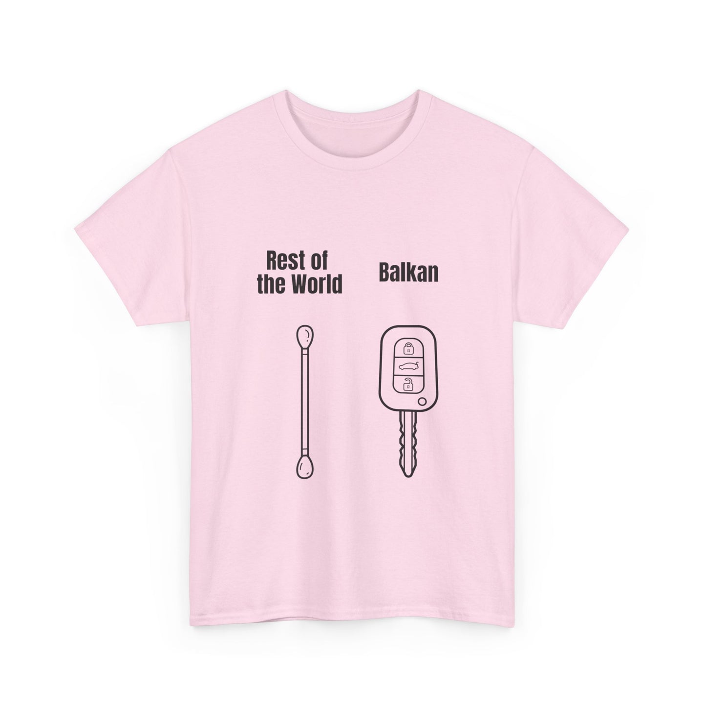 Lustiges Balkan T-Shirt Unisex Schweres Baumwoll-T-Shirt