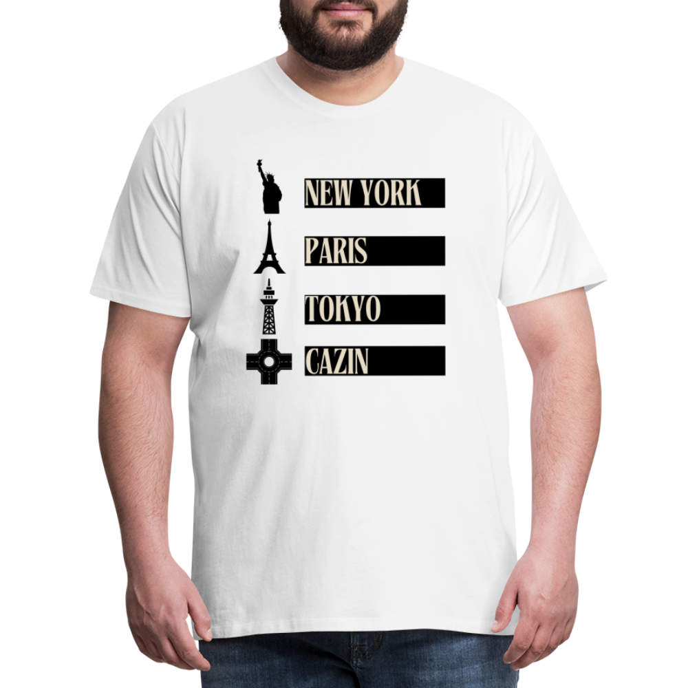 Cazin Herren Premium T-Shirt - Weiß