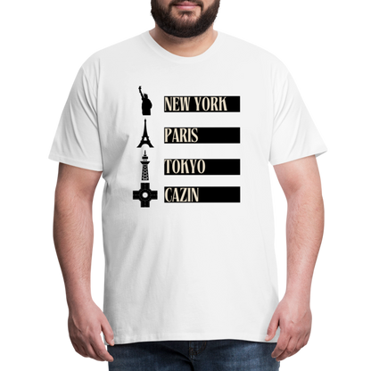 Cazin Herren Premium T-Shirt - Weiß