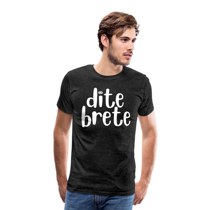Dite Brete Herren Premium T-Shirt - Anthrazit