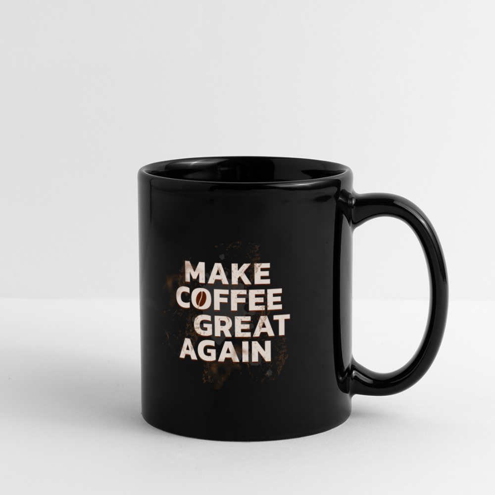 Toller Kaffee Tasse einfarbig - Schwarz