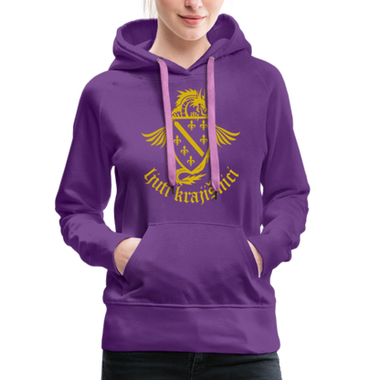 Ljuti Krajisnici Damen Premium Kapuzenpullover - Purple