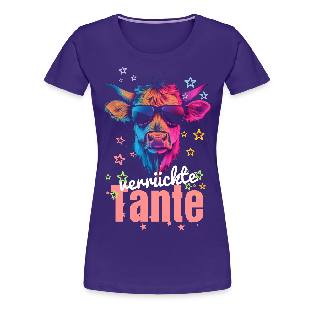 Moderne Tante Damen Premium T-Shirt - Lila