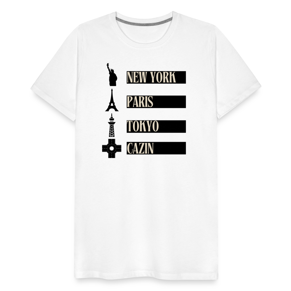 Cazin Herren Premium T-Shirt - Weiß