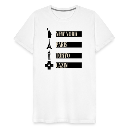 Cazin Herren Premium T-Shirt - Weiß