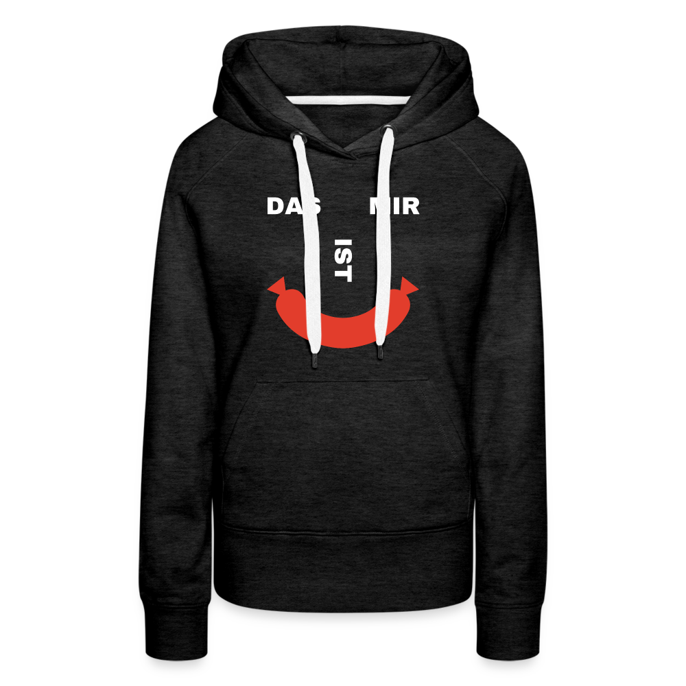 Das ist mir Wurst Damen Premium Hoodie - Anthrazit
