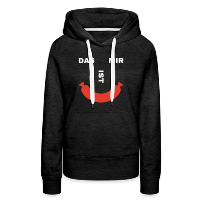 Das ist mir Wurst Damen Premium Hoodie - Anthrazit