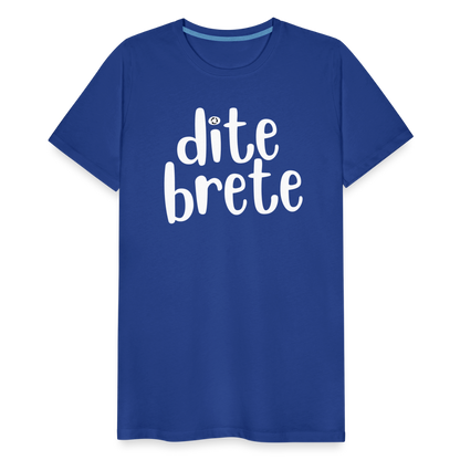 Dite Brete Herren Premium T-Shirt - Königsblau