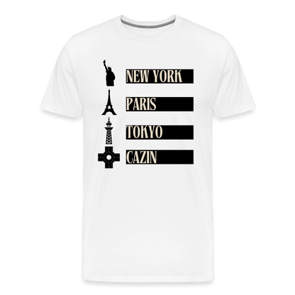 Cazin Herren Premium T-Shirt - Weiß