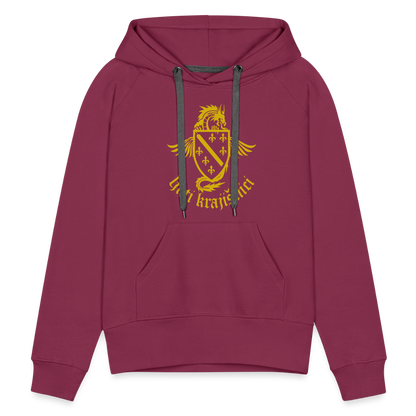 Ljuti Krajisnici Damen Premium Kapuzenpullover - Bordeaux