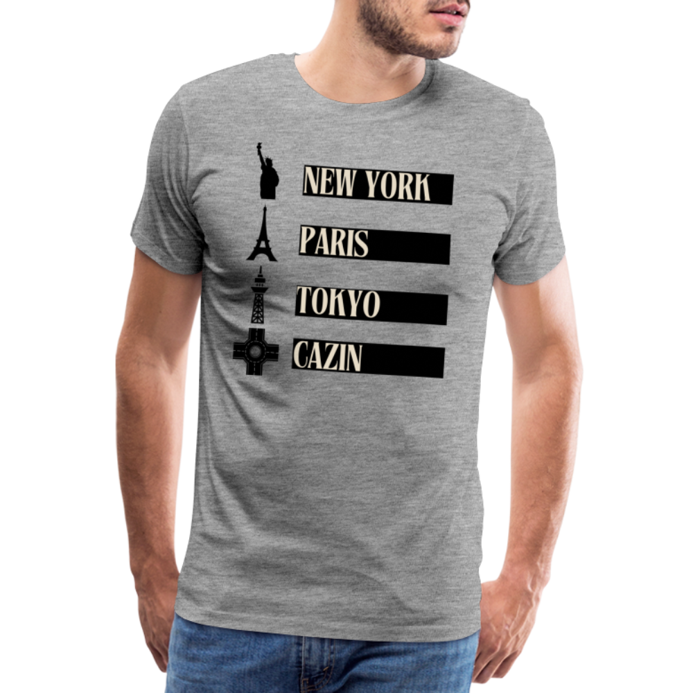 Cazin Herren Premium T-Shirt - Grau meliert