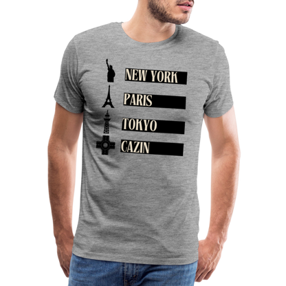 Cazin Herren Premium T-Shirt - Grau meliert