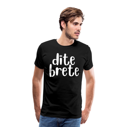 Dite Brete Herren Premium T-Shirt - Schwarz