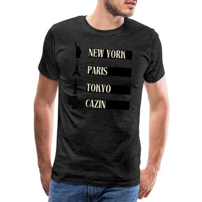 Cazin Herren Premium T-Shirt - Anthrazit