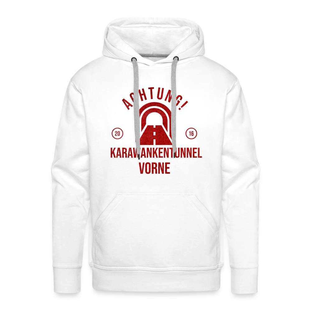 Karawankentunnel Männer Premium Hoodie - Weiß
