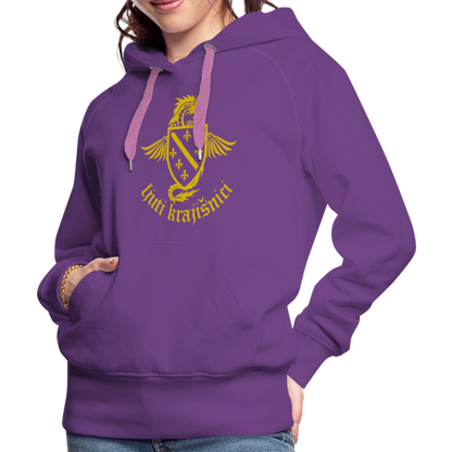 Ljuti Krajisnici Damen Premium Kapuzenpullover - Purple