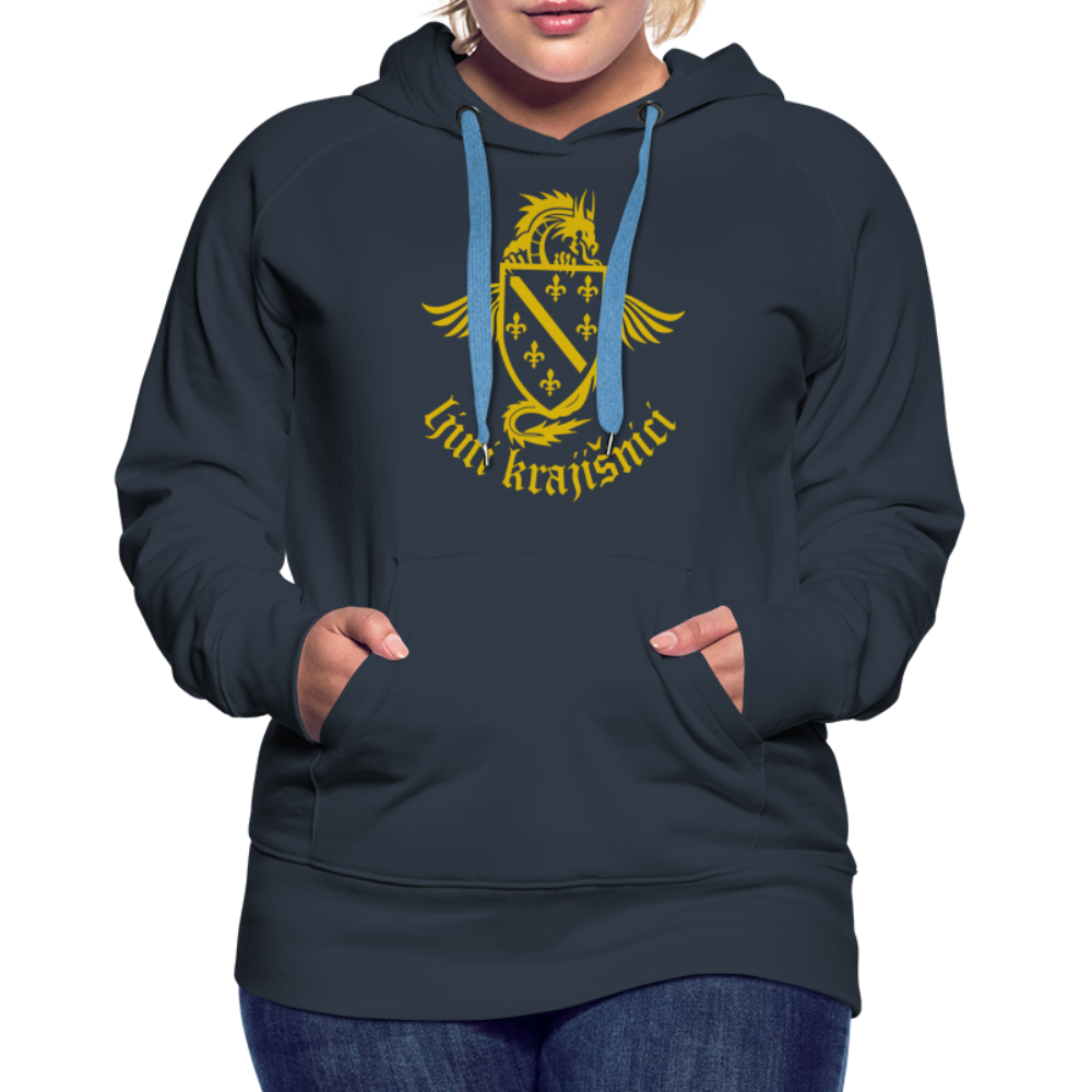Ljuti Krajisnici Damen Premium Kapuzenpullover - Navy