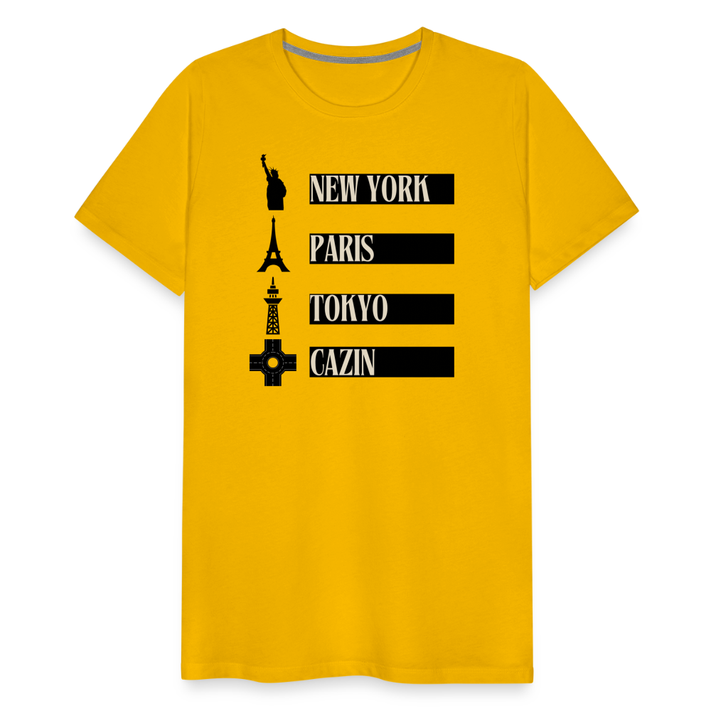 Cazin Herren Premium T-Shirt - Sonnengelb