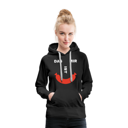 Das ist mir Wurst Damen Premium Hoodie - Schwarz