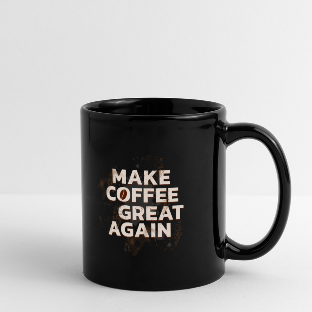 Toller Kaffee Tasse einfarbig - Schwarz