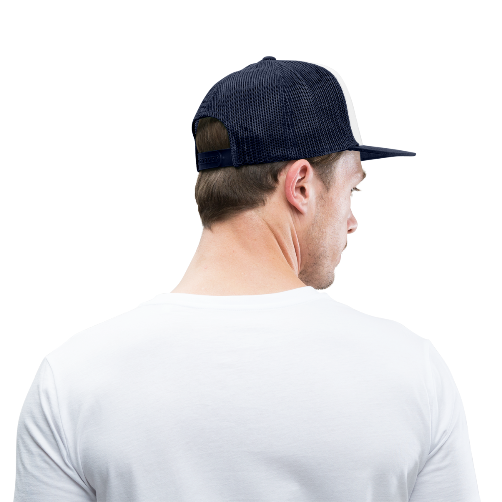Baustelac Trucker-Kappe - Weiß/Navy