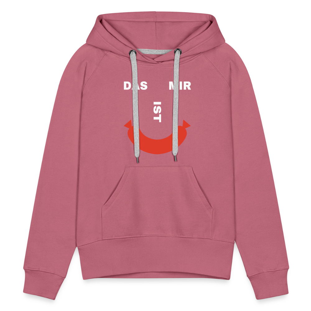 Das ist mir Wurst Damen Premium Hoodie - Malve