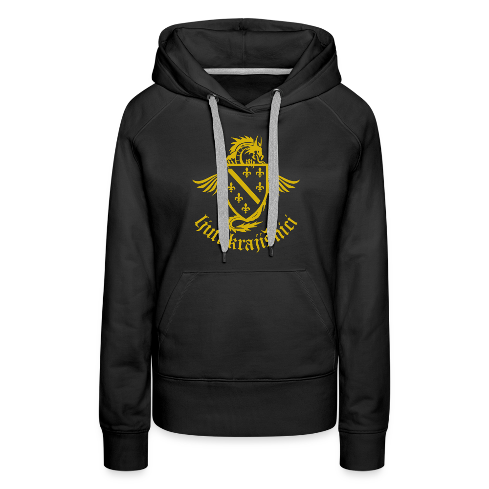 Ljuti Krajisnici Damen Premium Kapuzenpullover - Schwarz