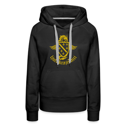 Ljuti Krajisnici Damen Premium Kapuzenpullover - Schwarz